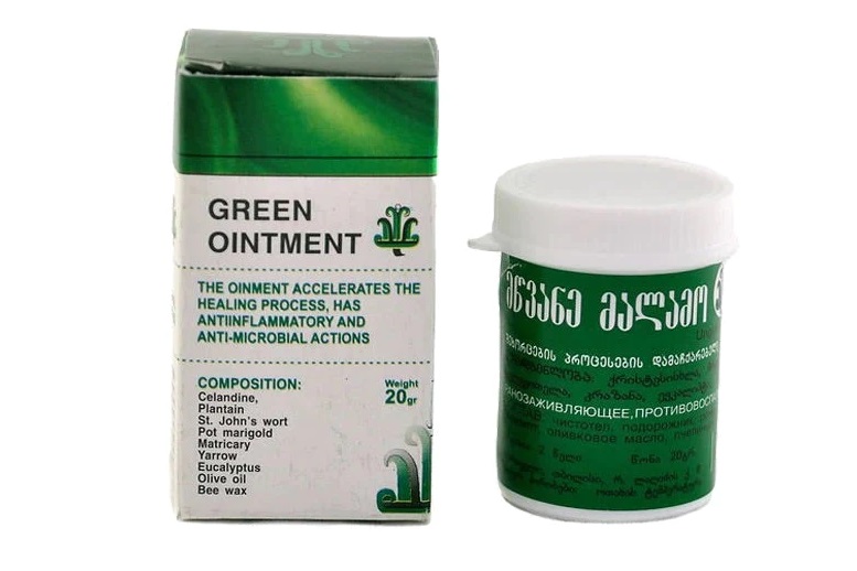 Зелёная мазь - полезный сувенир из Грузии